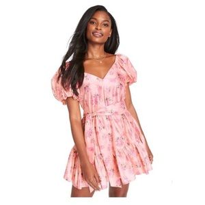 Love shack fancy cecilè puff sleeve mini dress